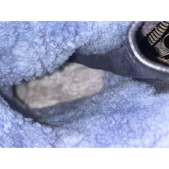 UGG Italy Boots Adela Lamb Fur Shearling Leather Motorcycle Combat 7 B Moto - Picture 16 of 16